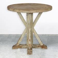 Primitive Round Accent Table In 2020 Round Accent Table Wood Side Table Diy Round Side Table Diy