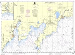 Noaa Chart 14908 Dutch Johns Point To Fishery Point Including Big Bay De Noc And Little Bay De Noc Manistique