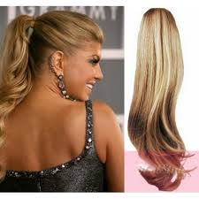 The ash blonde (60) bambina 20, 160g is a buttery blonde shade with the lightest of cool undertones throughout the set. Clip In Human Hair Ponytail Wrap Hair Extension 24 Wavy Light Blonde Natural Blonde Hair Extensions Hotstyle