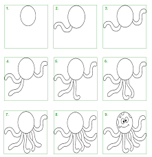 Schoolwiz Hoe Teken Je Een Octopus Leer Tekenen Vissen Tekenen Tekenen