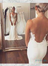 Pin On Backless Wedding Dresses Sexy Open Back Boho Beach With Straps