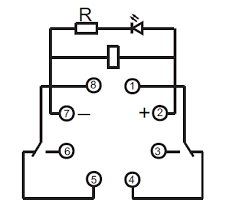 When timer receives no power on terminals 7 and 2, then timer is off, then nc terminal 5 has power. Dpdt 24vdc 10a 8 Pin Octal Power Relay Technical Data