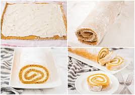 Turn out on to a tea towel dusted with icing sugar. Libby S Pumpkin Roll With Cream Cheese Filling Video Lil Luna