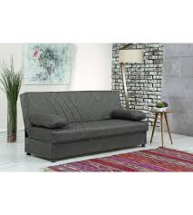 Offerta Divano Letto 3 Posti Grigio Fiji Materassi confortevoli alti 13 cm adatti per un utilizzo quotidiano.