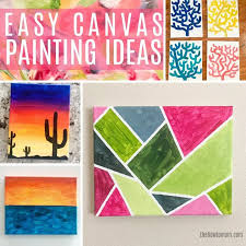 To begin your canvas painting journey, you'll need some diy canvas painting ideas and a few supplies. Easy Canvas Painting Ideas 30 Diys For Beginners The How To Mom