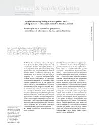 PDF) Digital abuse among dating partners: perspectives and experiences of  adolescents from two Brazilian capitals