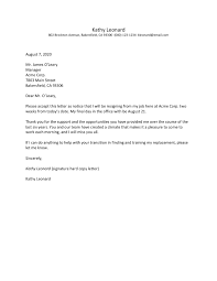 Employers often look for candidates with very specific skills. Best Resignation Letter Examples
