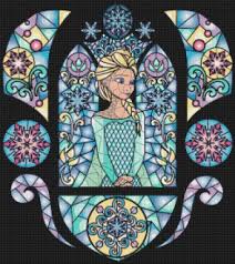 Do you have a fan of the movie frozen in your house? Elsa Of Frozen Stained Glass 17 57 X 19 71 Cross Stitch Pattern Pdf E767
