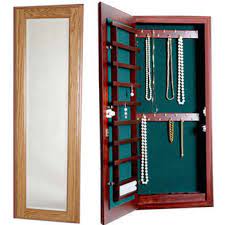 See more ideas about jewelry cabinet, jewellery storage, jewelry organization. Cabinet Organizers Small Wood Jewelry Cabinet With Mirror Key Or Magnetic Lock By Jewelry Solutions Kitchensource Com