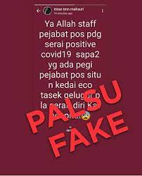 Anda kini boleh mendapatkan perkhidmatan pos laju dengan kadar harga yang sama ditawarkan di pejabat pos di telco & post shoppe padang serai. Staff Pejabat Pos Padang Serai Positive Covid 19