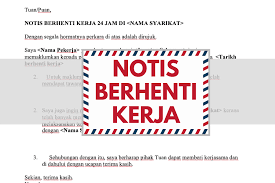 Dinasihatkan agar semak semula surat tawaran kerja terlebih dahulu, adalah notis seminggu. Contoh Surat Berhenti Kerja Dua Minggu Download Kumpulan Gambar
