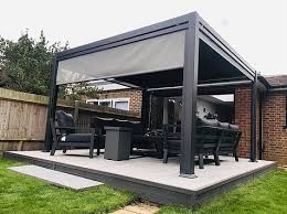 3 6m X 3 5m Knightsbridge Galaxy Vented Roof Gazebo Meredew Stores Teak Garden Furniture Metal Outdoor Furniture Rattan Patio Furniture