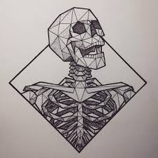 Pin By Joey C On Geometry Stuff Skeleton Art Art Sketches Skulls Drawing