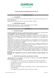 Aide à domicile, missions, formations pour devenir aide à domicile avec le guide métier du parisien etudiant ! Calameo Domidom Fiche De Poste Auxiliaire De Vie 30092019
