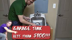 how to install a garden hose sink youtube