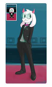 Sketch of Ralsei in a suit cause I loved that part : r/Deltarune