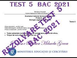 # test 1 și barem 1 # test 2 și barem 2. Rezolvare Test 5 Bacalaureat 2021 Biologie Vegetala Si Animala Youtube