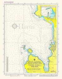 approaches and mykonos harbour nautical chart