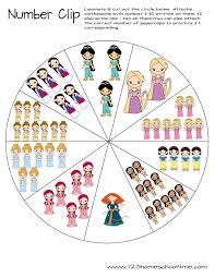 Princess Number Wheel Math Activities Preschool Preschool Activities Preschool Learning Activities