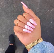Gorgeous Glossy Baby Pink Coffin Nails Pink Acrylic Nails Coffin Nails Designs Barbie Pink Nails