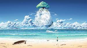 Laputa Castle In The Sky Studio Ghibli Sea 1080p Wallpaper Hdwallpaper Desktop Anime Scenery Castle In The Sky Island Wallpaper