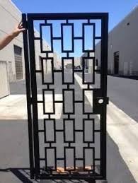 Contemporary Gate Modern Metal Gate Custom Art Pedestrian Walk Thru Entry Iron Steel Garden Designer In 2020 Metal Doors Design Steel Door Design Contemporary Gates
