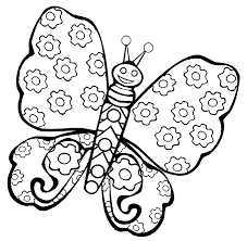 Farfalla Con Tema Margherite Disegno Per Bambini Disegni Da
