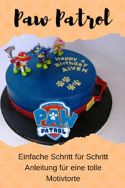 Paw Patrol Kuchen Motivtorte Tutorial Die Torte Paw Patrol Kuchen Motivtorte Paw Patrol Torte