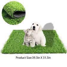 Fortune Star 39 3in X 31 5in Artificial Grass Dog Grass Mat And Grass Doormat Indoor Outdoor Rug Drainage Holes Lawn Decor Dog Potty Training Artificial Grass