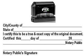 Certified true (or notarized) copies are the only service a notary public can provide you without a signatory present. Notary Certified True Copy Stamp Buy Online In Angola At Angola Desertcart Com Productid 154296476