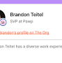 Profile Picture of Brandon Teitel - SVP at Pawp - The Orgon Google