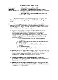 Buku panduan pengurusan asrama sekolah: Senarai Tugas Dan Tanggungjawab 2015