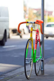 Bike With Happy Colors Vintage Rennrad Retro Fahrrad Fahrrad