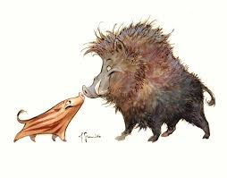 Once A Small Pig Then A Big Pig What Ever They Are They Will Still Be Best Friends Art Animal Art Animal Illustration
