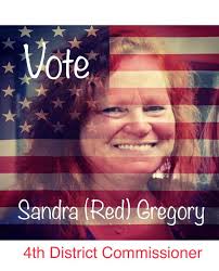 Sherry Burden Chaney is being sworn in