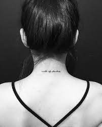 Bird tattoos mean freedom, nobility, motherhood, family and beauty; 35 Cute Back Neck Tattoo Design Ideas For Women Entertainmentmesh