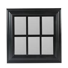 Panes of art, barn quilts, hand painted windows, window art, decorative window panes, upcycled windows, art for sale, michele mueller, quotes painted on windows, window pains, folk art, decorative ideas with old. 17 Black Contemporary Windowpane Square Wall Mirror Walmart Canada