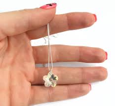 Maybe you would like to learn more about one of these? Clear Swarovski Flower Necklace Sterling Silver Swarovski Etsy