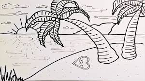 See more ideas about sunset pictures, canvas painting, sunset painting. Cute Sunset Paradise Easy Drawing For Beginners Easy Drawings For Beginners Drawing For Beginners Drawings