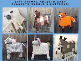 Animal Baby Blankets Pattern Bundle Crafting Happiness