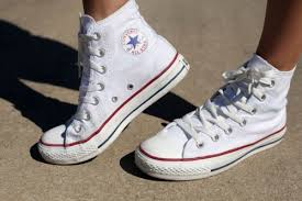 Start it by eliminating the laces from your converse shoes. Pin By Brittany Belcher On Clothes Accessories How To Wear White Converse White High Top Converse Converse