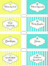 Do you have a craft room? Get Your Creative Space Organized With Free Printable Labels Sewing Room Organization Craft Room Organization Labels Printables Free