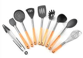 This is one of the most durable kitchen utensil sets on the market. Amazon Best Selling 9 Piece Wooden Kitchen Tools Silicone Kitchen Utensil Set Atitva Online Shop