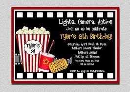 Movie Themed Party Invitations Google Search Movie Party Invitations Movie Night Birthday Party Movie Night Invitations