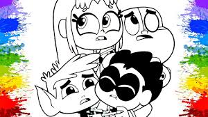 Coloring is a fun activity for children. Colorir Desenhos Os Jovens Titas Em Acao Desenhos Animados De Colorir Para Criancas Aprenda As Cores Youtube