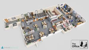 3d Floorplan Of The Office Dundermifflin