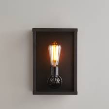 Not sure how to finish a curated gallery wall? Small Box Wall Light 7644 Internally Glazed