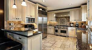 You can choose between black marble, granite, quartzite, and soapstone, among others. Elegant Kitchen Light Cabinets With Dark Countertops Hoommy Com