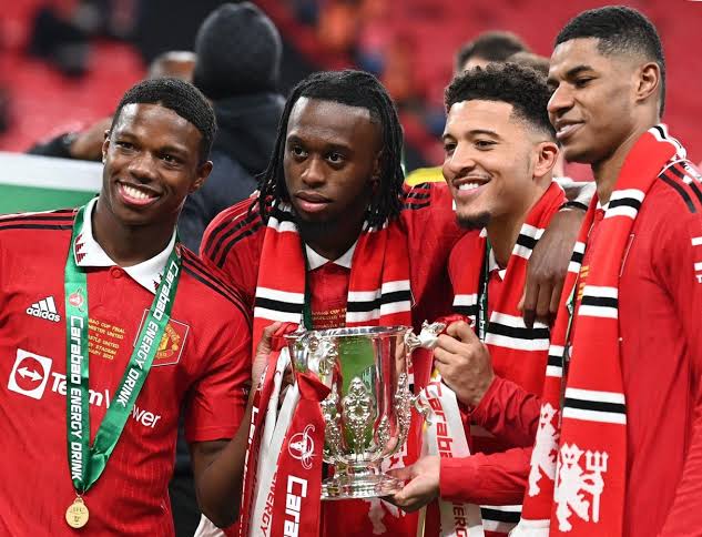 49 Tyrell Malacia, Aaron Wan-Bissaka, Jadon Sancho & Marcus Rashford –  Carabao Cup – Daily Man Utd News