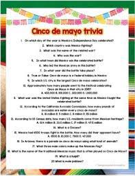 Cinco de mayo is the anniversary of a battle that took place between the mexicans and the french in 1862. Cinco De Mayo Trivia Webquest Fun Activity Lesson Plan Tpt